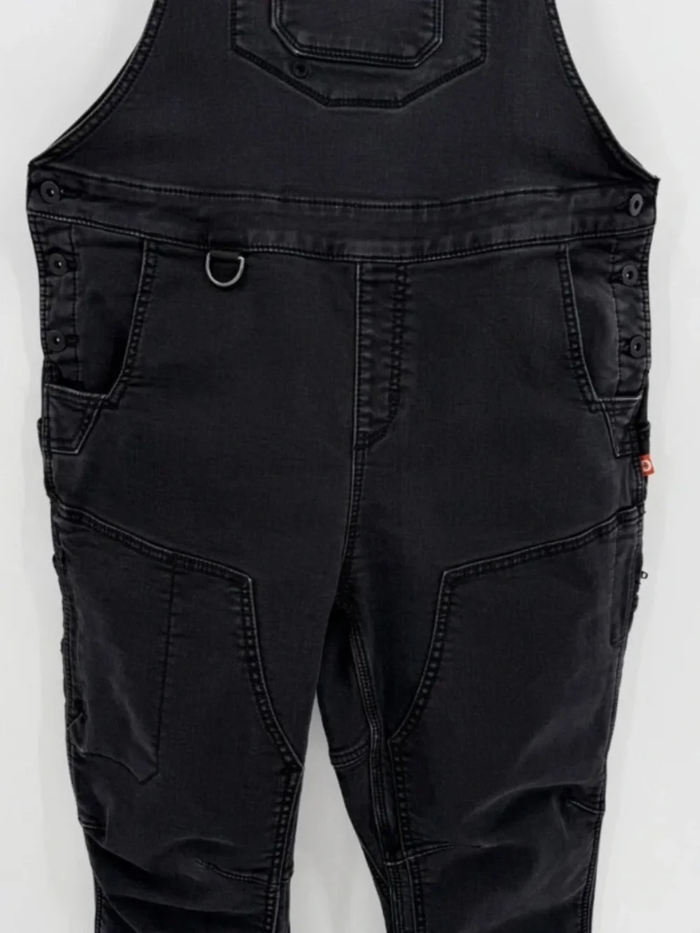 Dovetail Workwear Freshley Hotswap Thermal Denim Overalls - Black - 14x30 - Picture 7 of 9